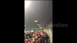 EDIT Thousands of Liverpool fans queue up at passport control in Basel