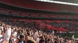 Grimsby fans singing on our way to the football league