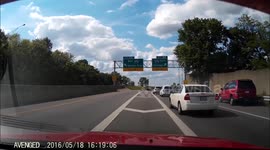 Van Smashes into Guardrail