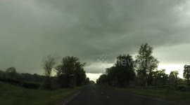 Intense Rain & Hail Core Under Thunderstorm - May 21st