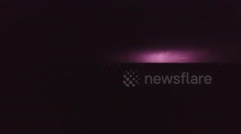 Drone Captures Night Time Lightning Display Over Co. Antrim!