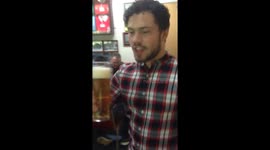 Village idiot with hilarious party trick.