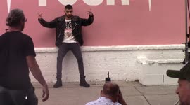 Zayn Malik tries to show his bad boy image during photoshoot
