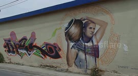Street Art / Graffiti - Monterrey Downtown, Mexico 05APR2014