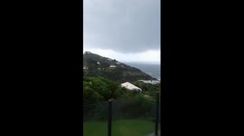 Large waterspout forms off the coast of New Zealand