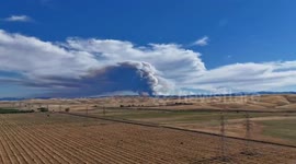 Timelapse of sites fire in Colusa County