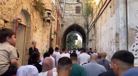 Israel: Eid al-Adha prayers at Al-Aqsa Mosque