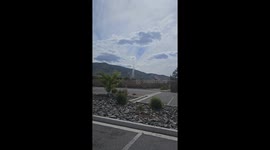 Whirling spectacle: Massive dust devil sweeps through Reno