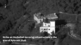 Lebanon: IAF fighter jets struck a Hezbollah launch post in the area of Ayta ash Shab, as well as a military structure and terrorist infrastructure in the areas of Odaisseh and Ayta ash Shab in southern Lebanon