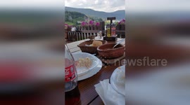 North Macedonia: Brave Sparrows Brave Restaurant Table for Bread Feast