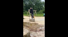Mischievous Uncle Sprays Nephew With Water