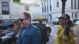 Alan Carr  arrives at  the V and A summer party