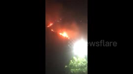 Italy: Fire Breaks Out On Camaldoli Hill In Naples
