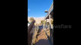 New Mexico resident films as huge dust storm approaches on horizon