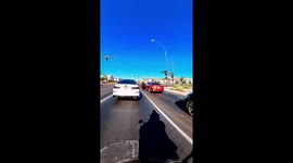 Sibling dance-off at the red light