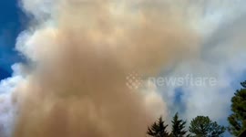 Ruidoso residents evacuate due to wildfires