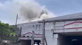 India: Fire breaks out in two train coaches near railway station