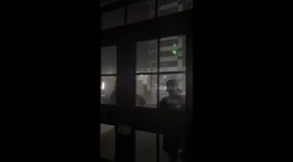 Intense thunderstorm blows away stalls outside Chinese university