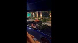 Party Bus Cheers On Elderly Woman
