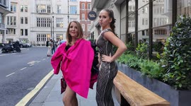Afton and Gillian McKeith arrive at the ASA Foundation Glitzy Gala at the Mayfair Hotel