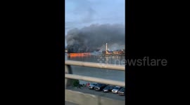 Canada: Large Fire Breaks Out On Old Rail Bridge In Metro Vancouver