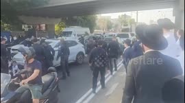 Israel: Ultra-Orthodox Israelis in occupied Jerusalem are closing streets to protest against Israeli government attempts to conscript them into the Israeli occupation forces