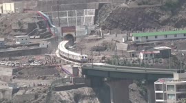 India: World's highest railway bridge completes successful trial run
