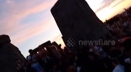 UK: People Celebrate Summer Solstice At Stonehenge