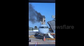 Control tower catches fire at Charlotte International Airport