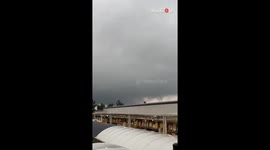 SURREAL Supercell sighting in Gaithersburg, MD with multiple funnels