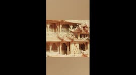 Delicate woodcarving model ships in Wuhan, China
