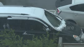 Mongolia sees rare summer snow