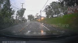 Unidentified Explosion On Gibsonia Roadway During Storm