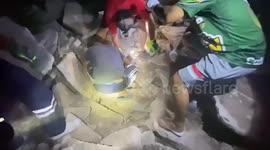 Puppy buried under construction site rubble for three days rescued