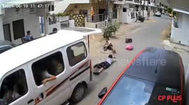 Two schoolgirls fall from moving van in western India, driver arrested