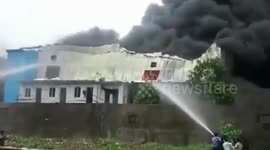 Large fire at polymer factory in western India