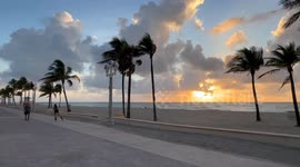 Sunrise From Hollywood Florida