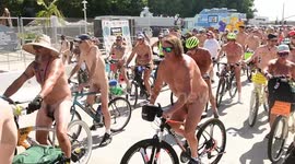World Naked Bike Ride, Los Angeles California, United States