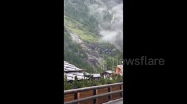 Switzerland: Heavy Rainfall Causes Landslide And Flooding, Cutting Off Zermatt 3