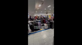 Chaos in Terminal 1 at Manchester Airport after a power cut in Terminal 2.