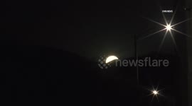 US: Santa Clarita June Strawberry Moon Time Lapse