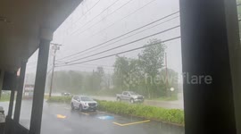 Severe Thunderstorm in Washington VT, USA