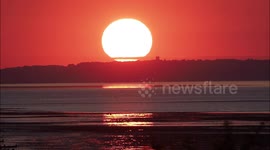 Stunning sunset in Kent as heat-health alert issued for UK