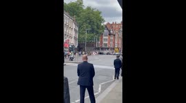 Japanese emperor arrives at Japan House in London