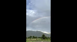 Spectacular double rainbow appears in China