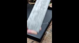 How to create a handmade kitchen knife by throwing multiple colours of G10 in a box and shake it roughly.