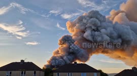 UK: Large Fire Breaks Out At Industrial Estate In Scotland