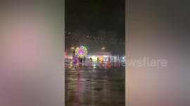 Storm hits temple festival in Phuket, Thailand