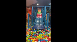Mum has epic fail on slide at indoor soft play area