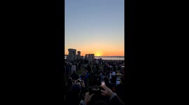 Watching the sunrise on Summer Solstice at Stonehenge celebrations